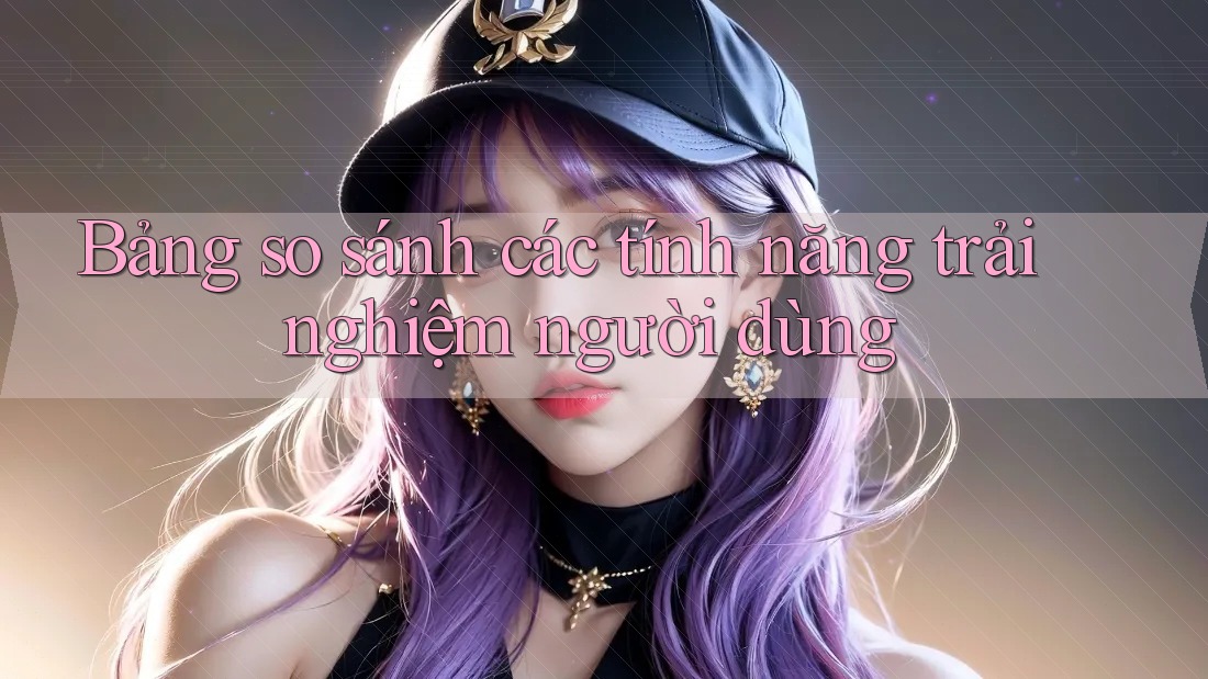Bảng so sánh các tính năng trải nghiệm người dùng Bảng so sánh các tính năng trải nghiệm người dùng