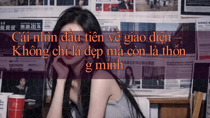 Cái nhìn đầu tiên về giao diện – Không chỉ là đẹp mà còn là thông minh Cái nhìn đầu tiên về giao diện – Không chỉ là đẹp mà còn là thông minh