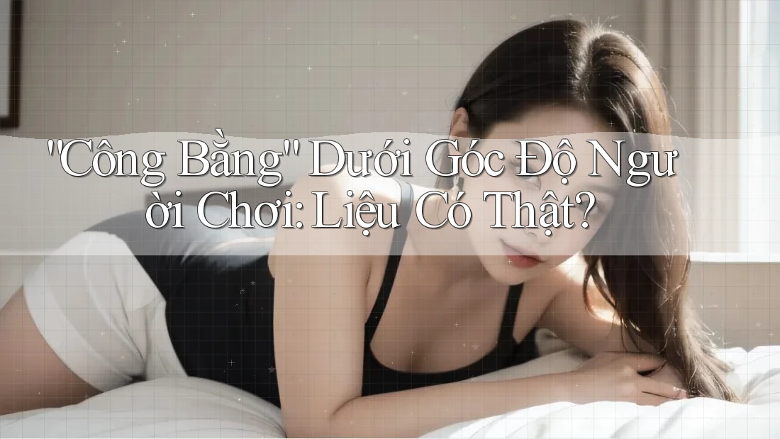 “Công Bằng” Dưới Góc Độ Người Chơi: Liệu Có Thật?
