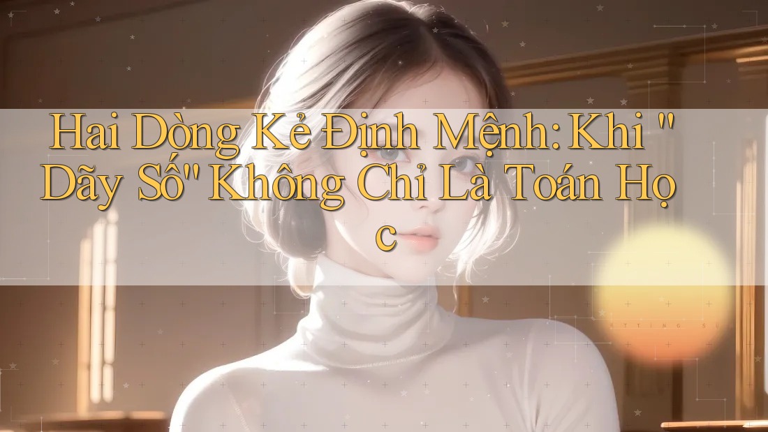 Hai Dòng Kẻ Định Mệnh: Khi “Dãy Số” Không Chỉ Là Toán Học