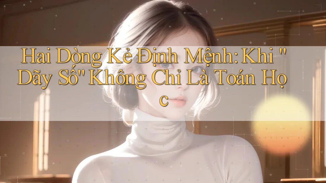 Hai Dòng Kẻ Định Mệnh: Khi “Dãy Số” Không Chỉ Là Toán Học Hai Dòng Kẻ Định Mệnh: Khi “Dãy Số” Không Chỉ Là Toán Học