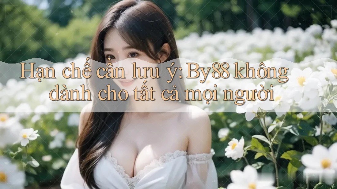 Hạn chế cần lưu ý: By88 không dành cho tất cả mọi người Hạn chế cần lưu ý: By88 không dành cho tất cả mọi người