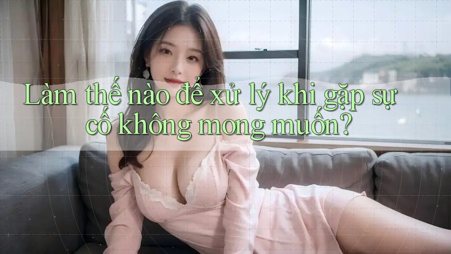 Làm thế nào để xử lý khi gặp sự cố không mong muốn? Làm thế nào để xử lý khi gặp sự cố không mong muốn?