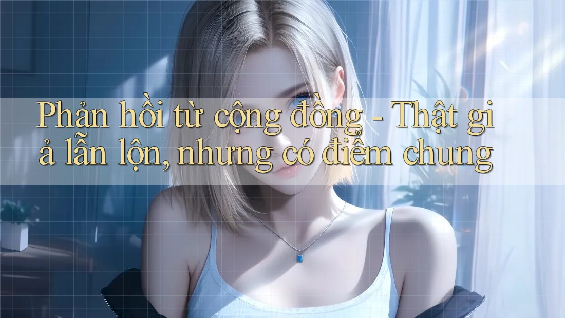 Phản hồi từ cộng đồng - Thật giả lẫn lộn, nhưng có điểm chung Phản hồi từ cộng đồng - Thật giả lẫn lộn, nhưng có điểm chung