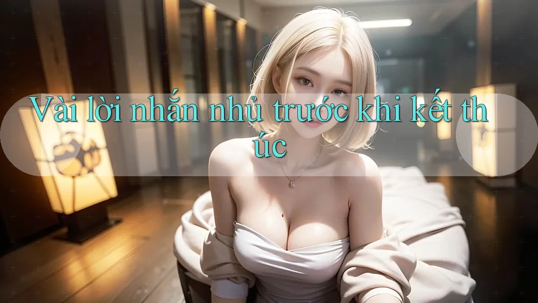 Vài lời nhắn nhủ trước khi kết thúc